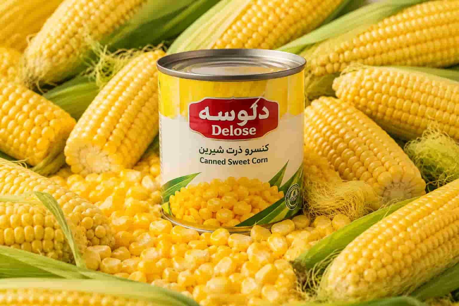 کنسرو ذرت دلوسه انتخابی مناسب برای تهیه غذاهای متنوع خانگی